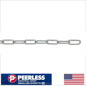 Laclede #1/0 straight link coil zinc chain 100 feet (163351204) - Image 2