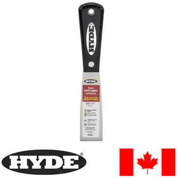 1 1/4" Hyde #2000 Flexible Plastic Handle Putty Knife (2000) - Image 2