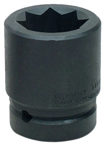 1" - 1" Dr. 8 Pt. Double Square Impact (Railroad) Sockets (8808WR)