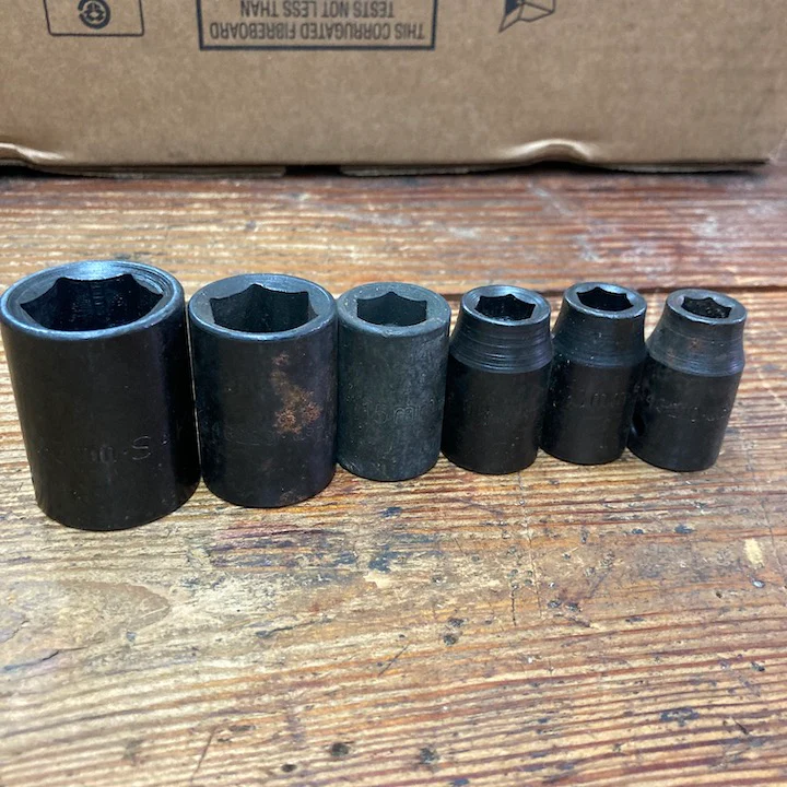 1/2 Dr Metric Impact Socket Set SK 6 pcs (Some surface rust) - Image 3