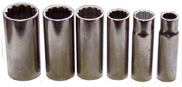 1/2" Drive 12 Point Deep Bonney Socket Set (AL1630C)