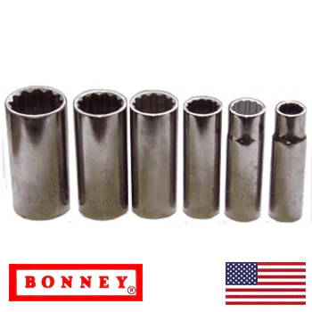1/2" Drive 12 Point Deep Bonney Socket Set (AL1630C) - Image 2