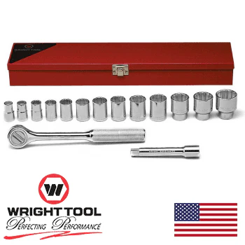 Wright Tool #417 1/2" Drive 15 Piece Socket Set (417WR) - Image 2
