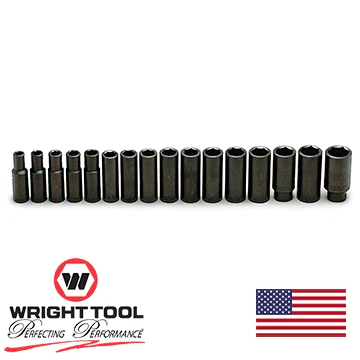 1/2" Drive 16 Piece Impact Metric Socket Set 10mm - 27mm 6 Pt. Deep (467WR) - Image 2