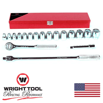 Wright Tool #423 18-Piece 6-Point Standard Socket Set (423WR) - Image 2