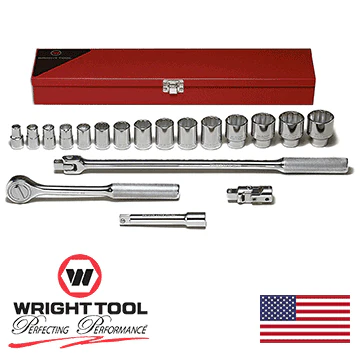 Wright Tool 422 19-Piece 12-Point Standard Socket Set (422WR) - Image 2