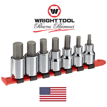 Wright Tool #405 7-Piece Hex Bit Socket Set (405WR) - Image 2