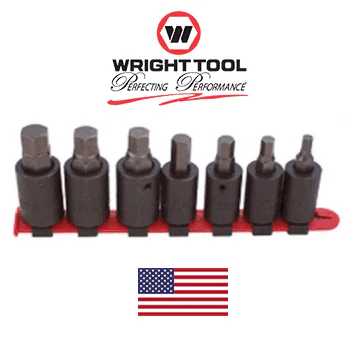 Wright Tool #403 1/2" Drive Impact Hex Bit Socket Set (7-Piece) (403WR) - Image 2