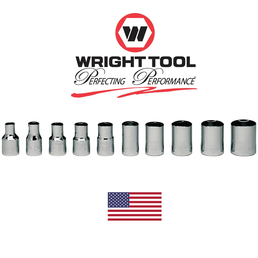 Wright Tool 200 1/4" Drive 6 Point Standard Socket Set (10-Piece) (200WR) - Image 2
