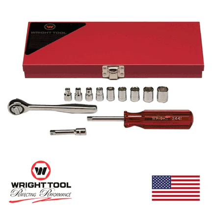 1/4" Drive 6 Point 12 Piece Standard Socket Set (212WR) - Image 2