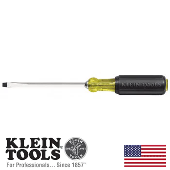 1/4" Keystone-Tip Screwdriver 4" Heavy-Duty Round-Shank (602-4) - Image 2