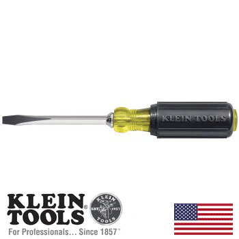 1/4" Keystone-Tip Screwdriver 4" Heavy-Duty Square-Shank (600-4) - Image 2