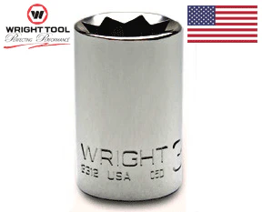 Wright 1/4" - Special 8 Point Standard Socket 1/4" Drive #2308 (2308WR) - Image 2