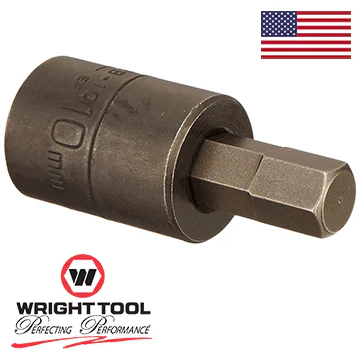 10mm 3/8" Dr. Metric Impact Hex Bit Socket #32B-10MM (32B-10MMWR) - Image 2