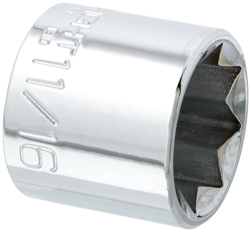 11/16" - 3/8" Dr. Special 8 Pt. Standard Sockets #3322 (3322WR)