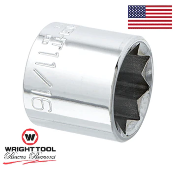 11/16" - 3/8" Dr. Special 8 Pt. Standard Sockets #3322 (3322WR) - Image 2