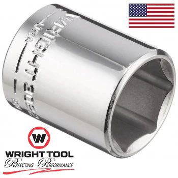 Wright 11/16" 6 Pt. 3/8" Dr. Std. Socket #3022 (3022WR) - Image 2