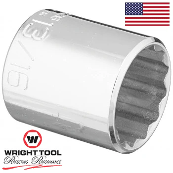 Wright Tool 3126 3/8" Drive 12 Point Standard Socket, 13/16" (3126WR) - Image 2