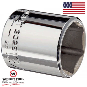 Wright 13/16"- 6 Pt. 3/8" Dr. Std. Socket #3026 (3026WR) - Image 2