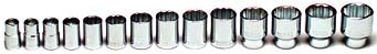 1/2" Dr. Wright 14 Piece 12 Point Standard Socket Set 7/16  - 1 1/4  (416WR) - Image 3