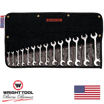 14 Piece Open End Double Angle 15 & 60 Degrees Wrench Set (733WR) - Image 2