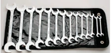 14 Piece Open End Double Angle 15 & 60 Degrees Wrench Set (733WR) - Image 3