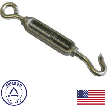 Chicago Hardware #17 Hook & Eye Midget Aluminum Turnbuckle (05223-8) - Image 2