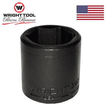 3/8" Dr. Wright 17mm 6 Pt. Std. Impact Metric Socket (38-17MMWR) - Image 2