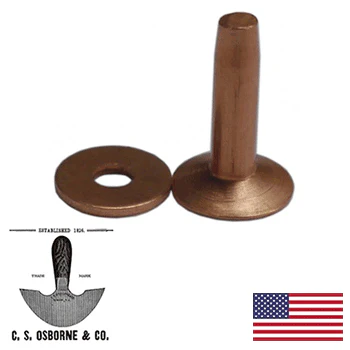 1LB. #10 USA Copper Rivet & Burr  (1700-10-1lb) - Image 2