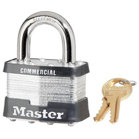 MasterLock Model #5D 2" Wide Laminated Steel Pin Tumbler Padlock (5D)