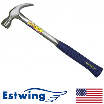 Estwing 22 oz Solid Steel Curved-Claw Milled-Face Hammer w/ Nylon Grip (E3-22CM) - Image 2