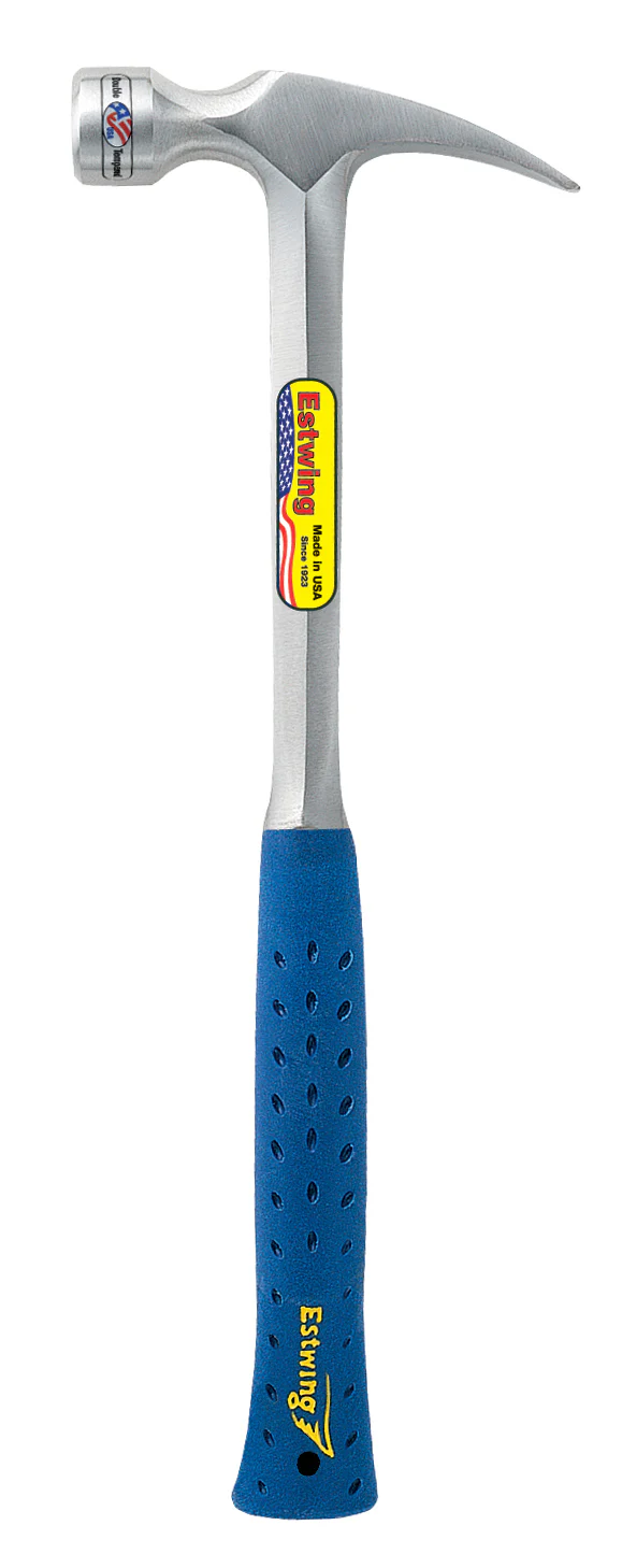 Estwing Long-Handled Nylon-Vinyl Grip Smooth-Face Hammer (E3-22S)