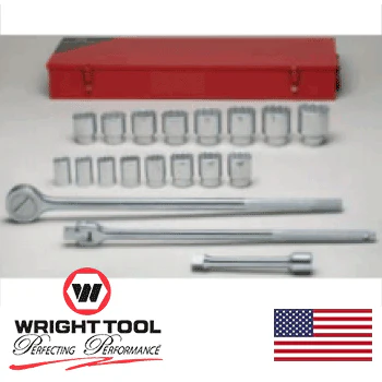 3/4" Drive 19 Piece 12 Point Standard Socket Set #618 (618WR) - Image 2