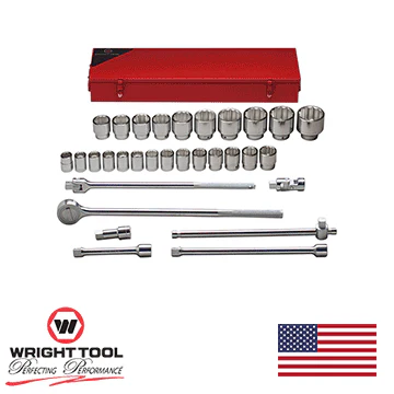 3/4" Drive 31 Piece Standard Metric Socket Set with Box (650WR) - Image 2