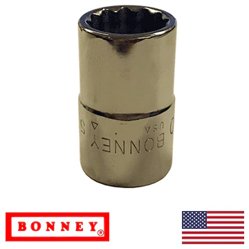 3/8" - 12 Point Bonney Socket 1/2" Drive (A12) - Image 2