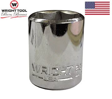 Wright 3/8" 6 Point Standard 1/4" Drive Socket #2012 (2012WR) - Image 2