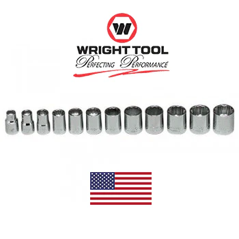 3/8" Drive 12 Pc Wright #349 12 Pt Metric Socket Set (349WR) - Image 2