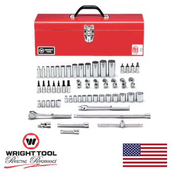 3/8" Drive 57 Piece 12 Point Standard Deep & Flex Socket Set (348WR) - Image 2