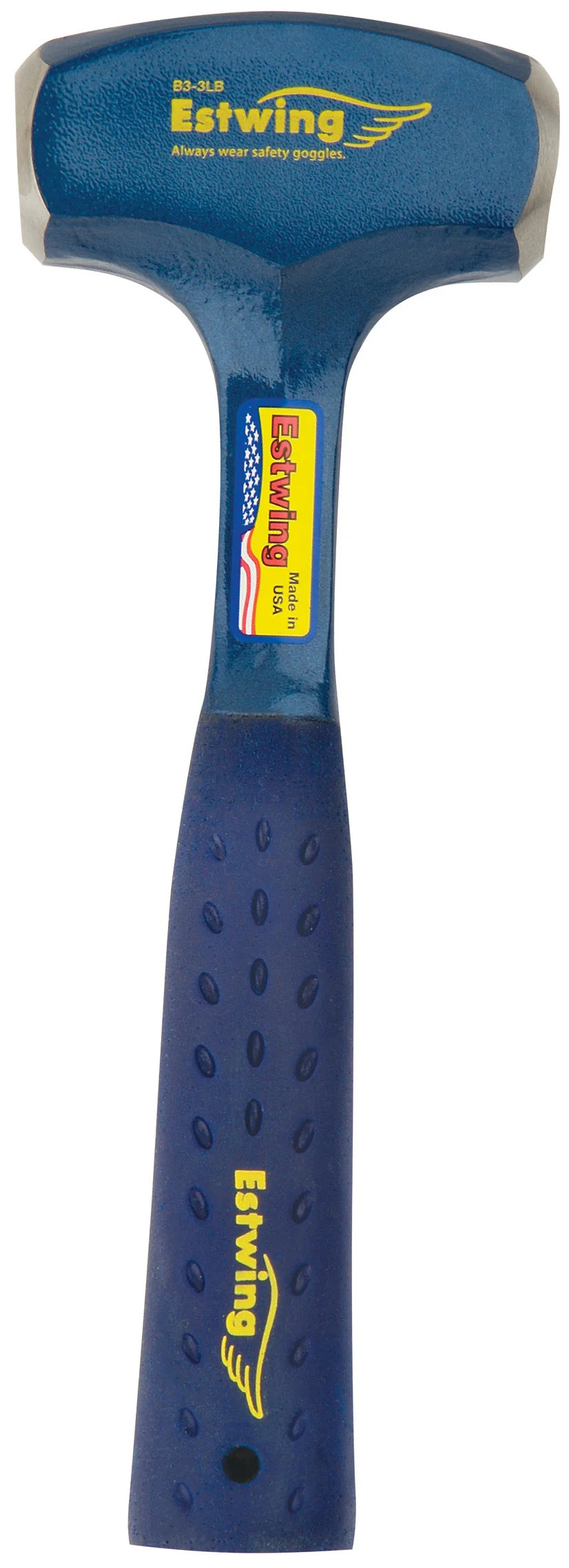 Estwing 3lb Solid Steel Drilling Hammer w/ Nylon Grip (B3-3LB)