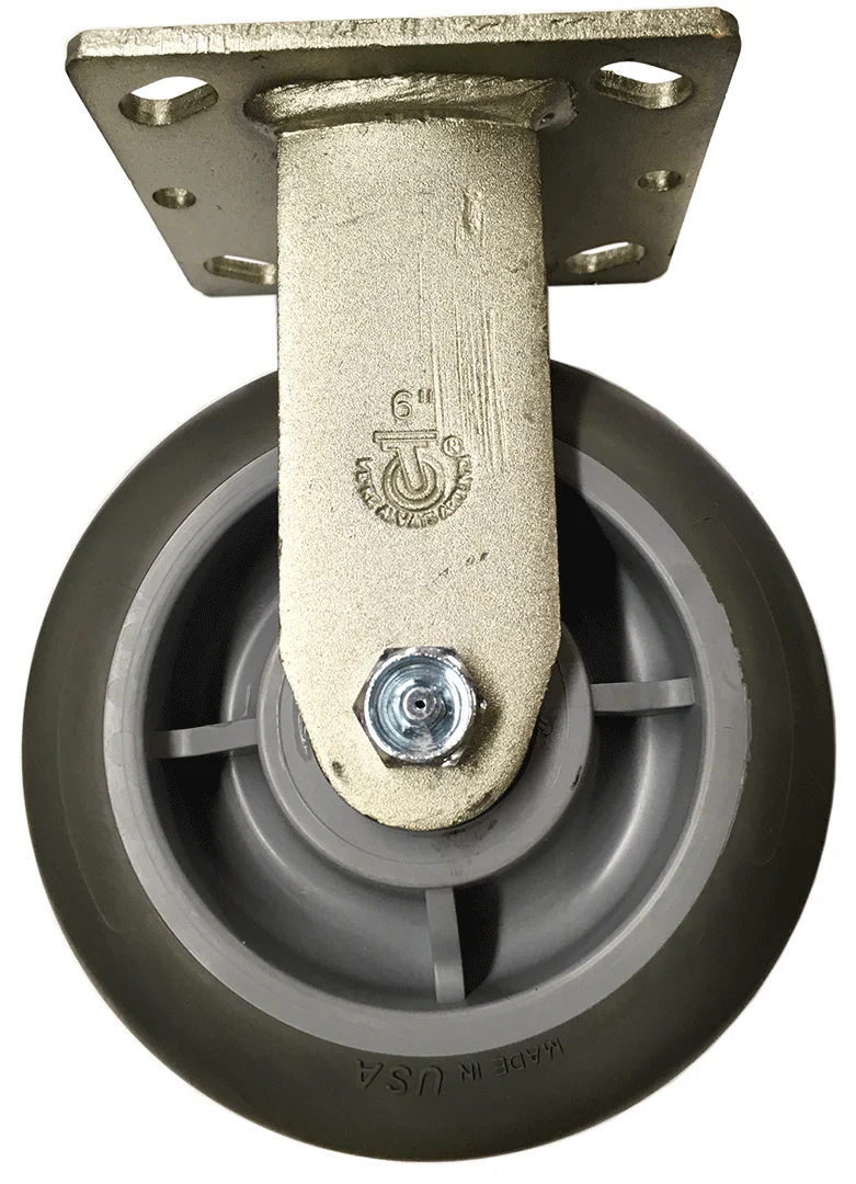 4" Rigid Non-Marking Casters 350 Lb Capacity (MC42R-TPR9)