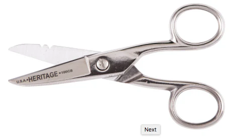 Klein Cutlery Heritage 5 1/4" Electrician Scissors (100CS)