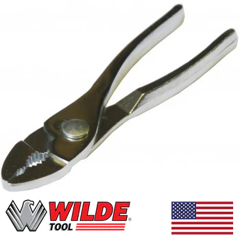 Wilde 6-1/2" Thin-Nose Slip-Joint Pliers - Chromed (261) - Image 2