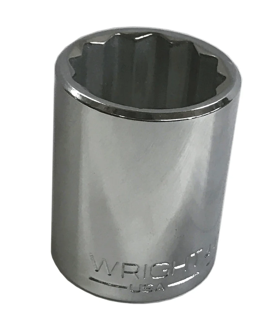 1/2" Dr. Wright 7/16" - 12 Point Standard Socket #4114 (4114WR) - Image 2