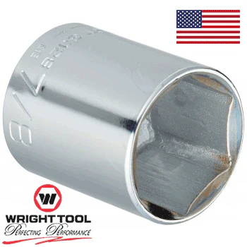 Wright 7/8" 6 Pt. 3/8" Dr. Std. Socket #3028 (3028WR) - Image 2