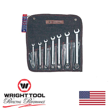 7 Piece Full Polish Combination Wrench Set 3/8" - 3/4" 12 Point (907WR) - Image 2