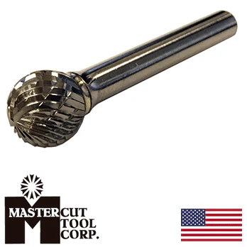 MasterCut SD-3DC Ball Shape Rotary Carbide Burr 3/8" O.D. (SD-3DC) - Image 2