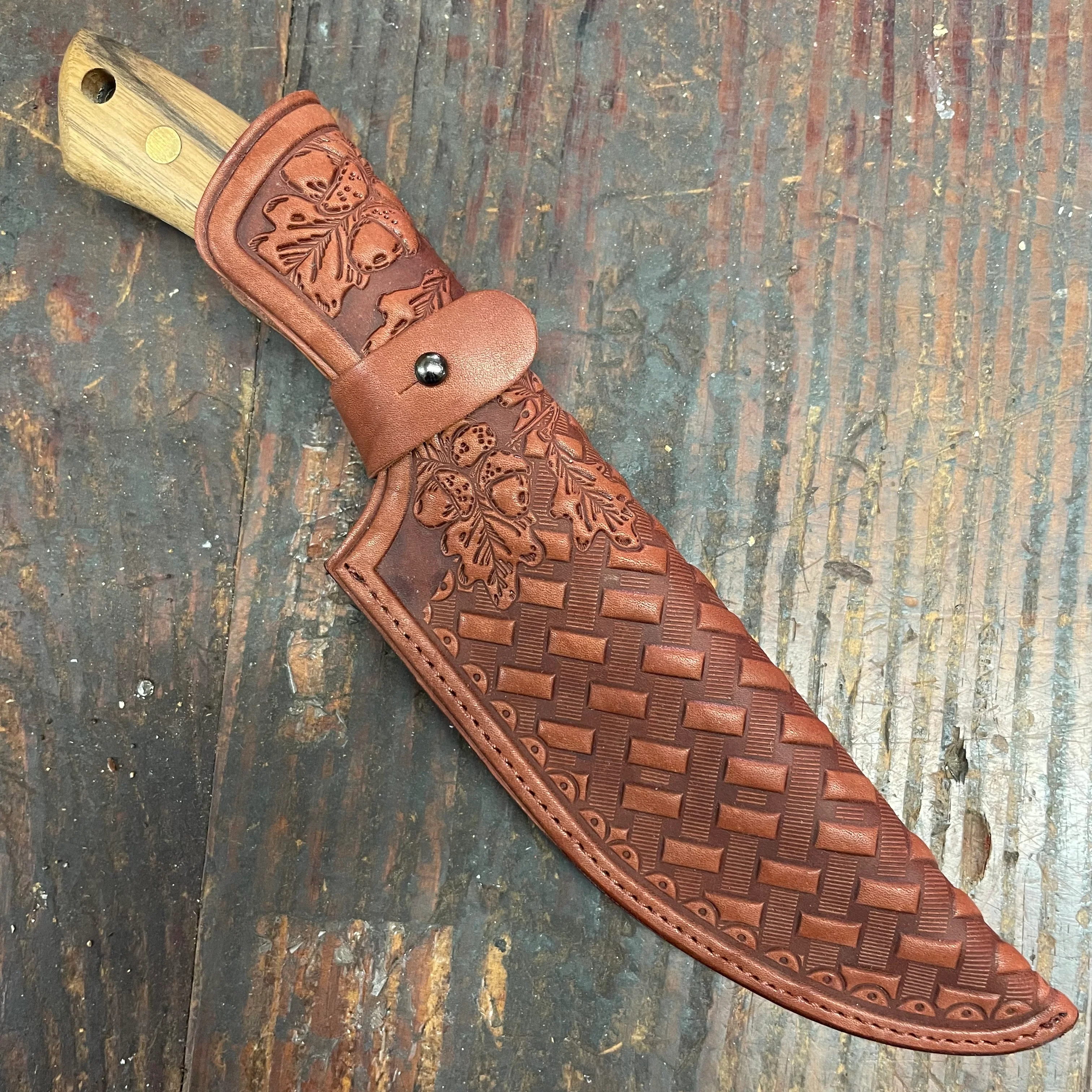 BeaverCraft Full Tang Hunter with Sheath (BVRHGK1A) - Image 2
