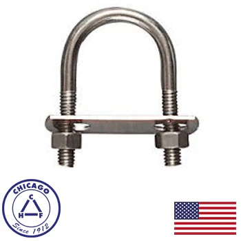 Chicago Hardware 1/4" x 1 1/8" x 3 1/8" U-Bolt (50223-8) - Image 2