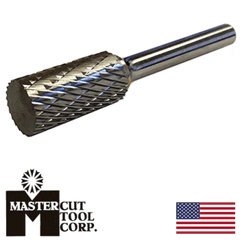 MasterCut SA-5DC Cylindrical Rotary Carbide Burr 1/2" O.D. (SA-5DC) - Image 2