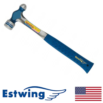 Estwing 12oz Solid Steel Ball Pein Hammer w/ Nylon Grip (E3-12BP) - Image 2